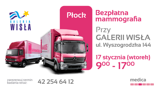 Bezpłatna Mammografia dla kobiet 50-69 lat!