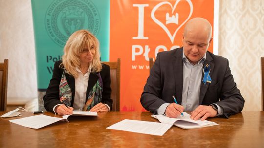 Centrum Płocka na zielono