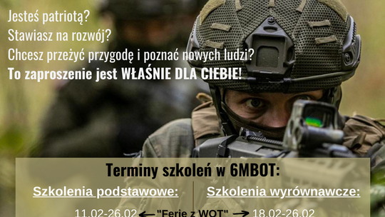 "Ferie z WOT" na Mazowszu – 6MBOT zaprasza w swoje szeregi 