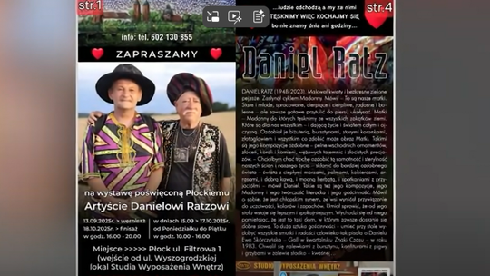 Hołd dla artysty. Wernisaż prac Daniela Ratza w Płocku