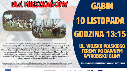 Inscenizacja historyczna w Gąbinie