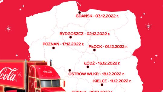 Kultowe świąteczne ciężarówki wracają! Coca-Cola ogłosiła tegoroczną trasę, która jak co roku pozwoli mieszkańcom poczuć prawdziwą magię świąt!