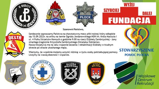 Mecz charytatywny służb mundurowych