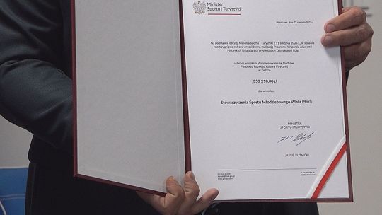 Ministerialne wsparcie dla Akademii Wisły Płock