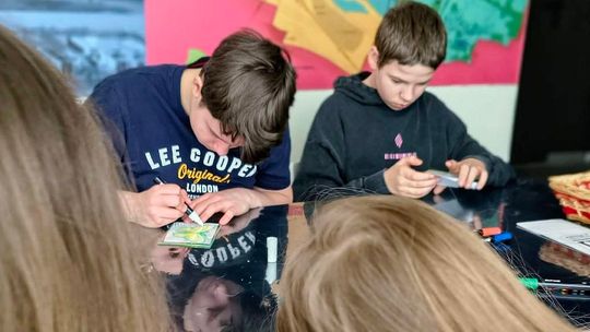 Niezwykła lekcja w niezwykłej pracowni