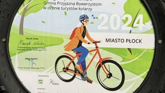 ,,Płock otrzymał nagrodę Gmina Przyjazna Rowerom”
