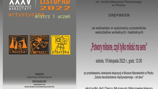 Prace uczestników warsztatów artystycznych już w sobotę. Wstęp wolny!