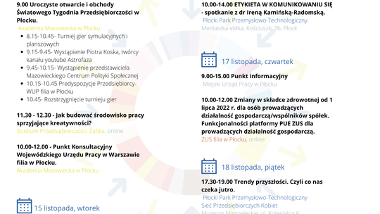 Ruszył Światowy tydzień przedsiębiorczości! Zobacz co planują organizatorzy!