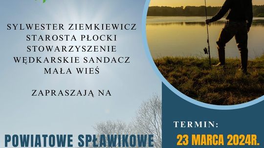 Trwają zapisy do Powiatowych Zawodów Wędkarskich