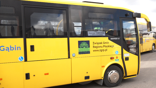 Uroczyste otwarcie linii autobusowych w Gąbinie