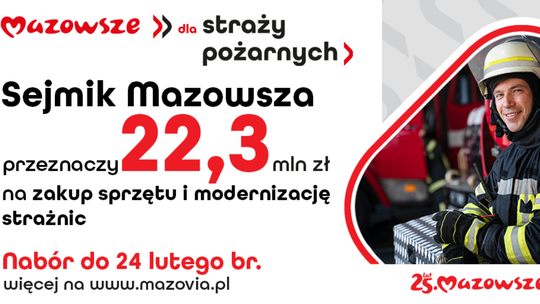 Wielomilionowe wsparcie dla strażaków