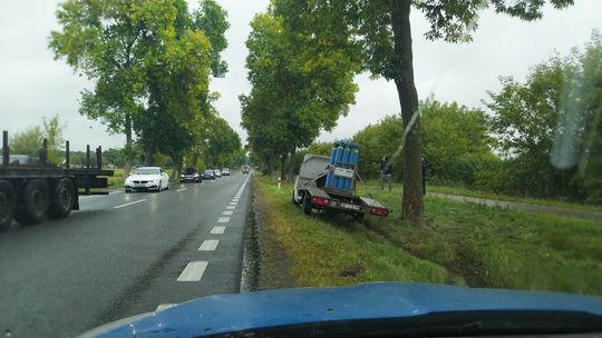 Wypadek w Łącku