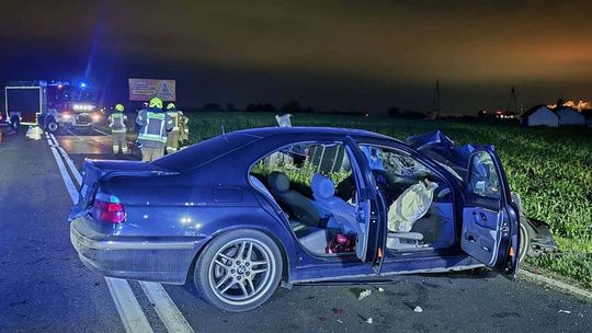 Wypadek w Nowym Boryszewie. Sześć osób w szpitalu