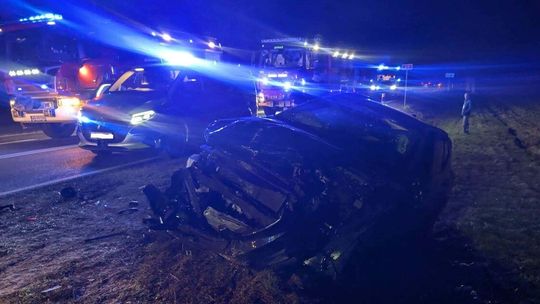 Wypadek w Wilczkowie. Jedna osoba ciężko ranna