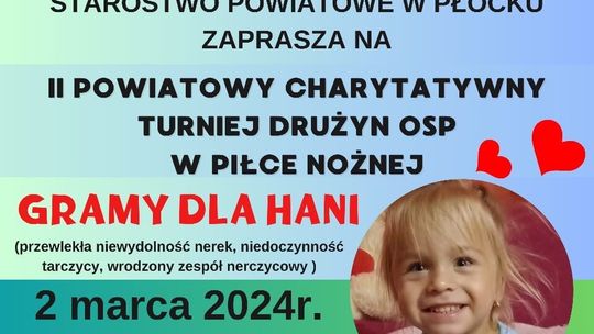 Zmiana miejsca II Powiatowego Charytatywnego Turnieju Drużyn OSP w piłce nożnej