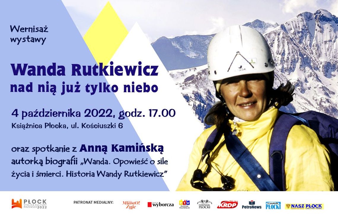 4 października w Mediatece - wernisaż poświęcony Wandzie Rutkiewicz. Przyjdź i posłuchaj o polskiej himalaistce! 4 października w Mediatece - wernisaż poświęcony Wandzie Rutkiewicz. Przyjdź i posłuchaj o polskiej himalaistce!