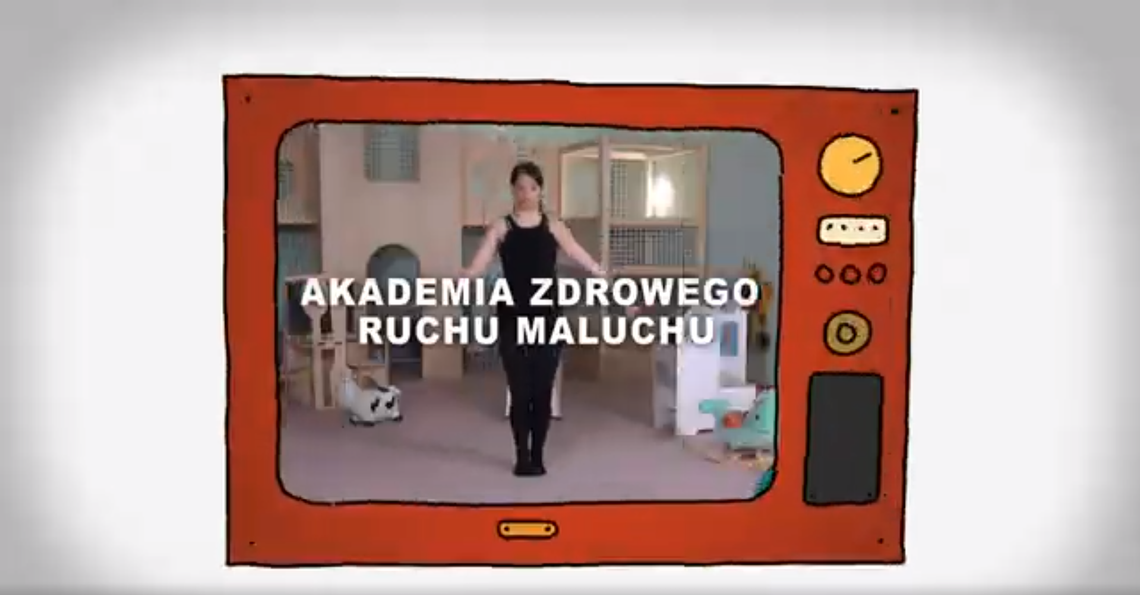 Akademia Zdrowego Ruchu Maluchu - rozciąganie górnych partii ciała