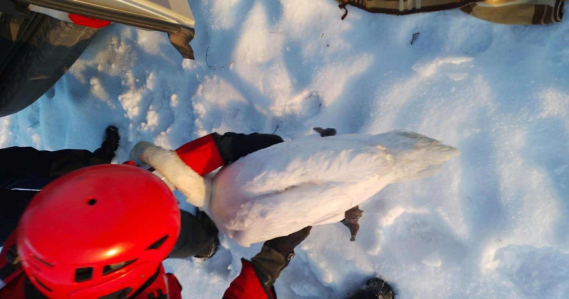 Akcja ratownicza na lodzie