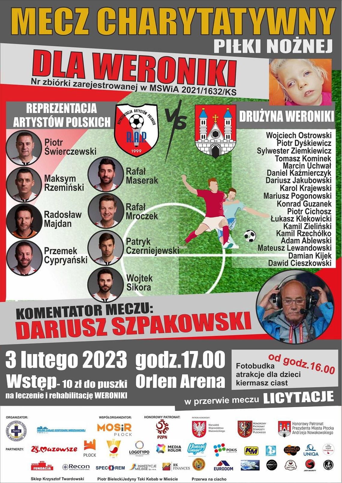 Charytatywny "Mecz dla Weroniki"!