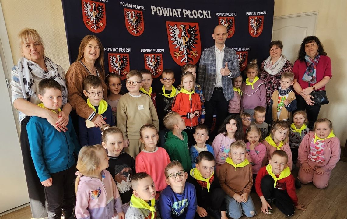 Dzień w fotelu Starosty Płockiego dla przedszkolaków z Bielska