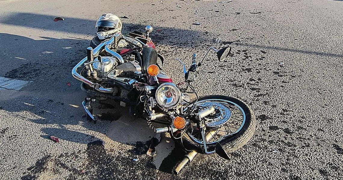 Ford wjechał w motocykl