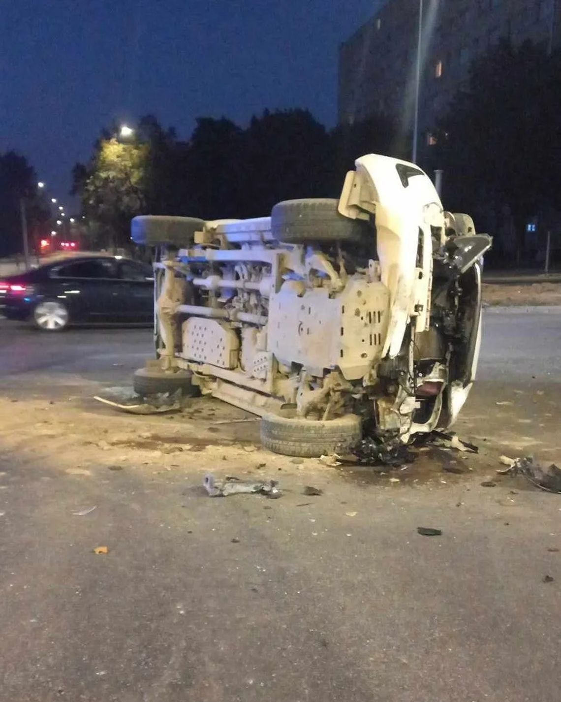 Groźny wypadek na skrzyżowaniu ul. Łukasiewicza i ul. Kobylińskiego