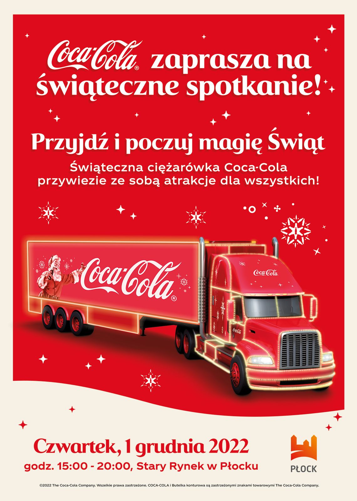 Inauguracja Świątecznej podróży Coca Coli w Płocku!