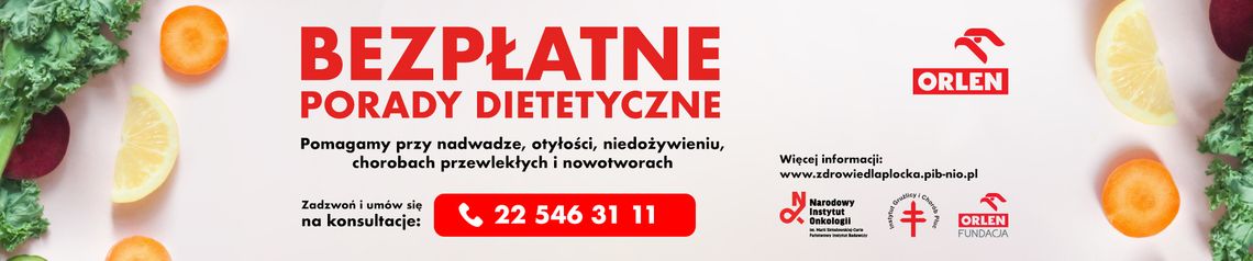 Już jutro bezpłatne porady dietetyczne w ramach Programu Zdrowie dla Płocka!