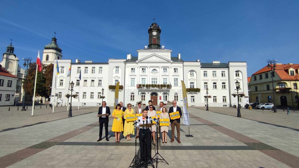 Konferencja prasowa zorganizowana przez sztab Okręgu 16 Polska 2050 Szymona Hołowni