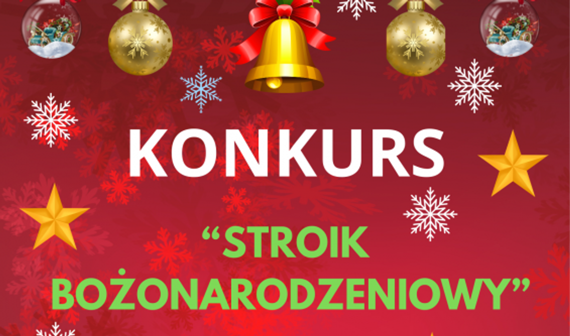 Konkurs na stroik bożonarodzeniowy w Miejsko-Gminnej Bibliotece Publicznej w Gąbinie
