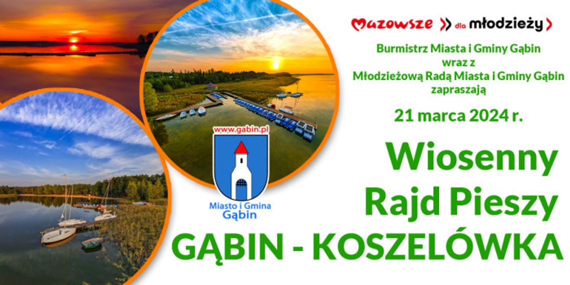 Miasto i Gmina Gąbin zaprasza na Wiosenny Rajd Miasto i Gmina Gąbin zaprasza na Wiosenny Rajd