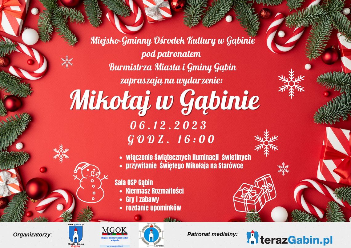 Mikołaj w Gąbinie! Mikołaj w Gąbinie!