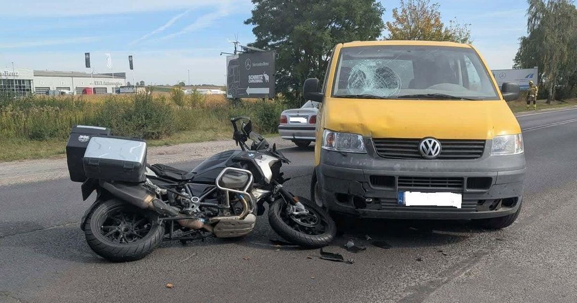 Motocyklista w szpitalu po zderzeniu na DK 62 Motocyklista w szpitalu po zderzeniu na DK 62