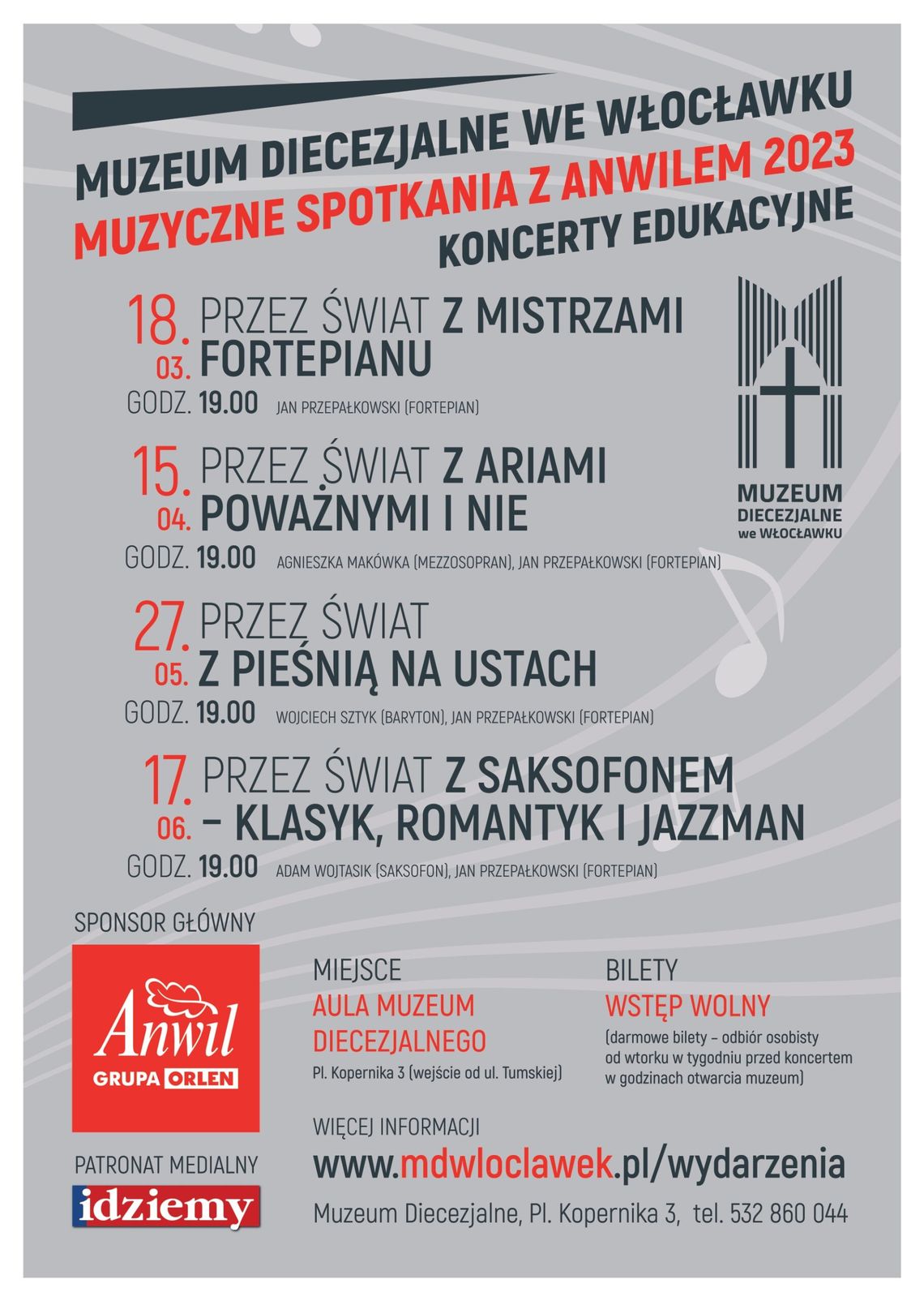 MUZYCZNE SPOTKANIA Z ANWILEM - cykl koncertów edukacyjnych