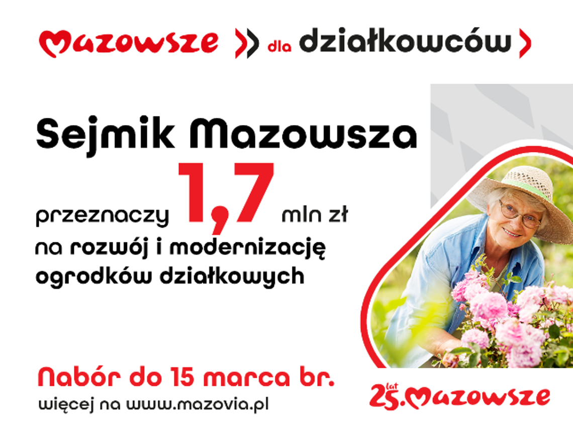 Pieniądze dla działkowców