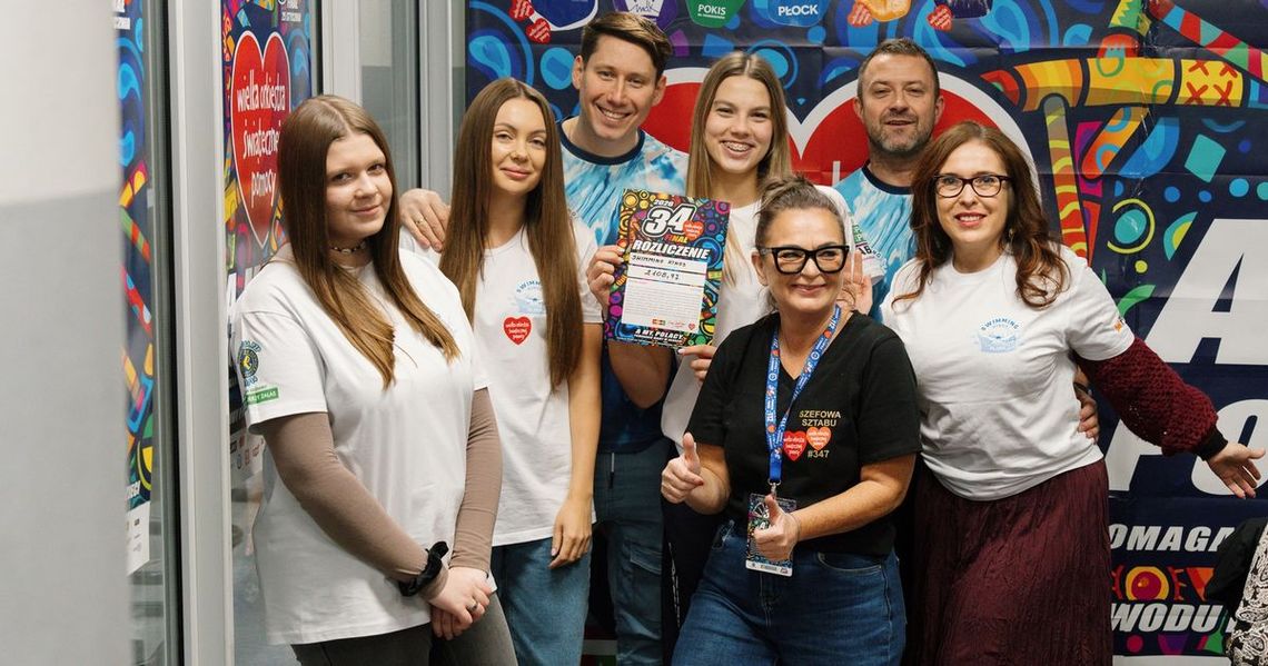 Płock zebrał na WOŚP ponad 382 tysiące