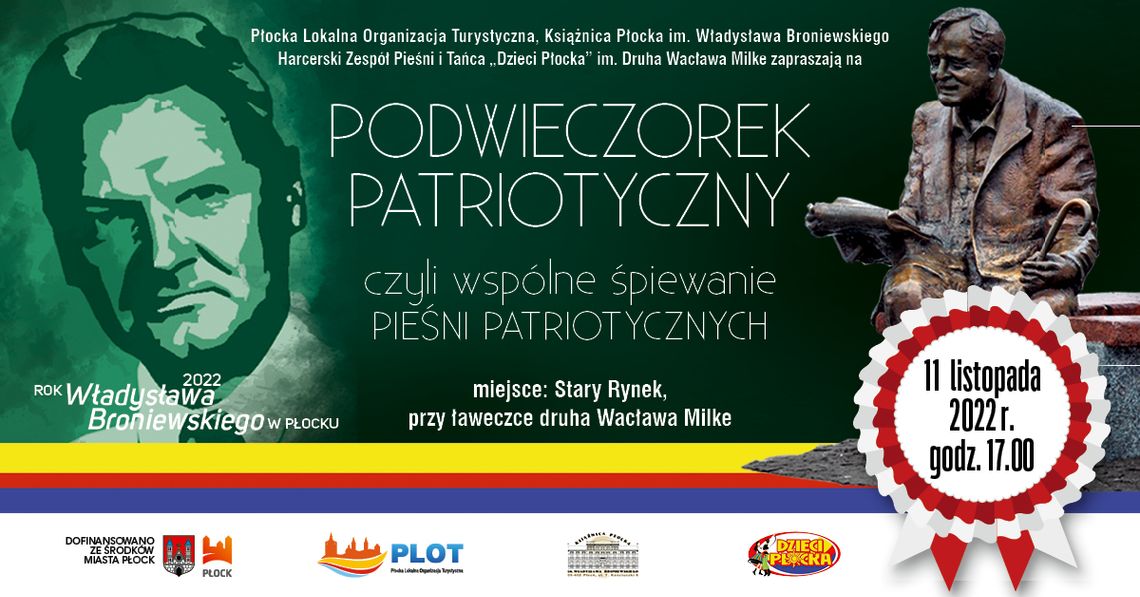 Podwieczorek  Patriotyczny na Starym Rynku, czyli  wspólne śpiewanie pieśni patriotycznych