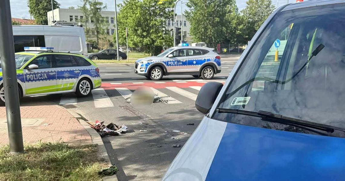 Rowerzystka po wypadku walczy o życie