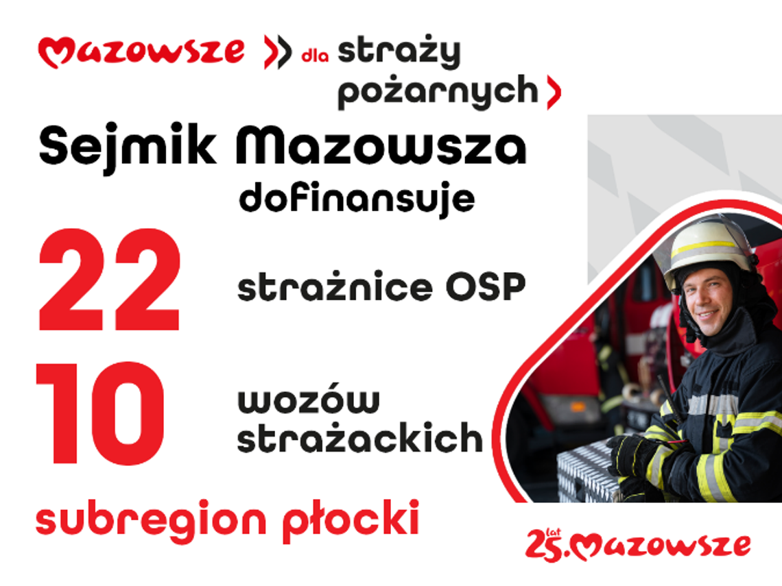 Samorząd Mazowsza wesprze jednostki OSP z subregionu płockiego!