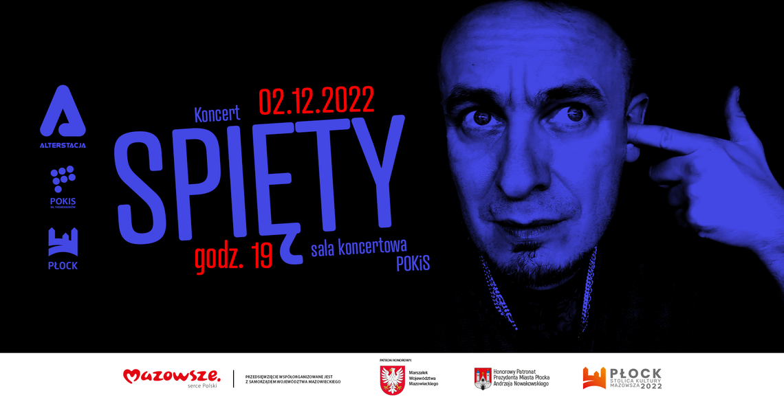 Spięty wystąpi na AlterStacji w Płockim Ośrodku Kultury i Sztuki im. Themersonów!