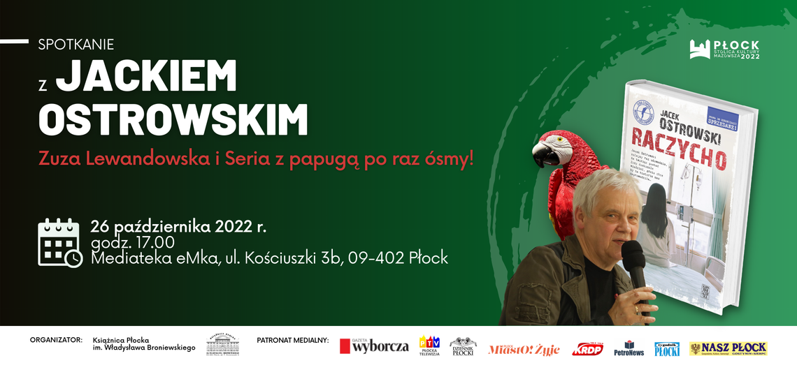 Spotkanie autorskie z Jackiem Ostrowskim w Książnicy Płockiej!