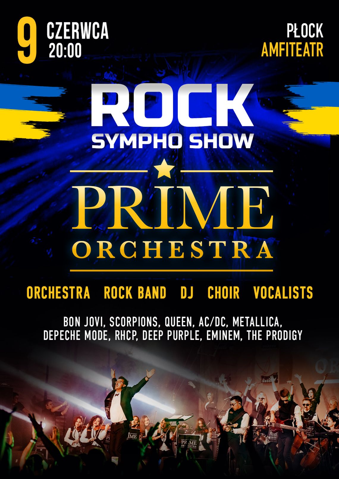 W czerwcu 2023 nowoczesna ukraińska orkiestra crossover PRIME ORCHESTRA odwiedzi europejskie miasta z potężnym programem – ROCK SYMPHO SHOW!
