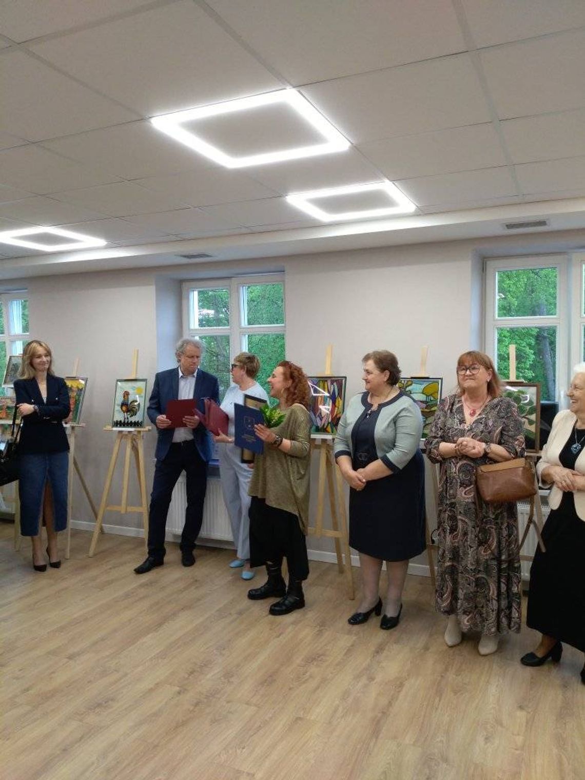 Wernisaż ,,Wełnianej wystawy” w Gąbinie