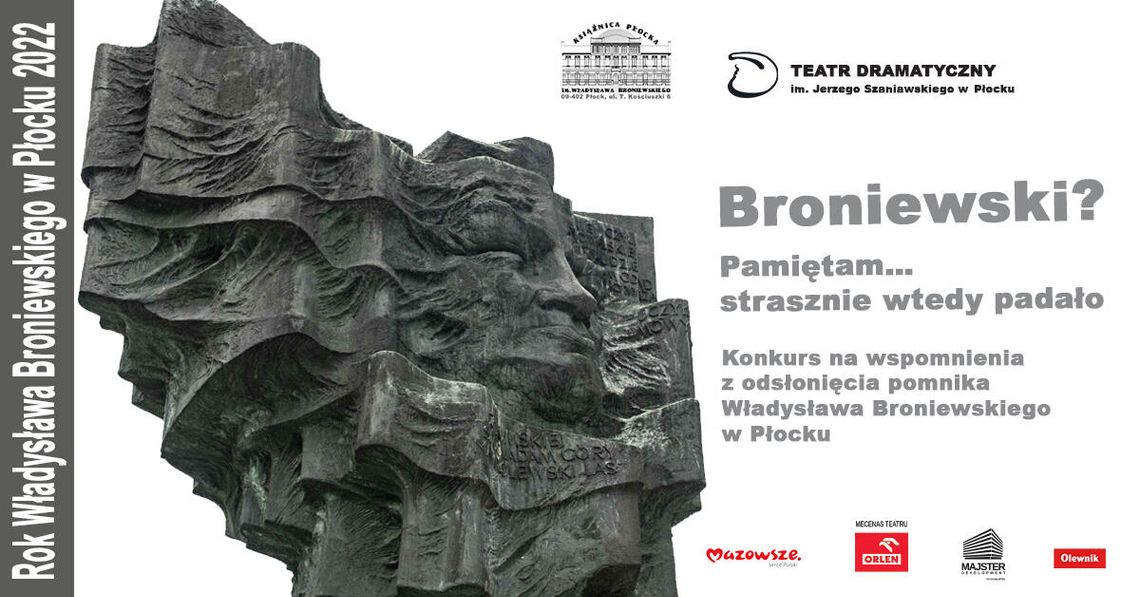 Wspomnienia z odsłonięcia pomnika Broniewskiego - konkurs Wspomnienia z odsłonięcia pomnika Broniewskiego - konkurs
