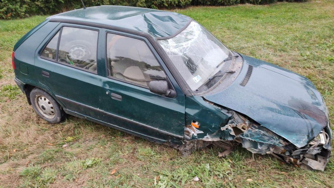 Wypadek drogowy w Radzanowie