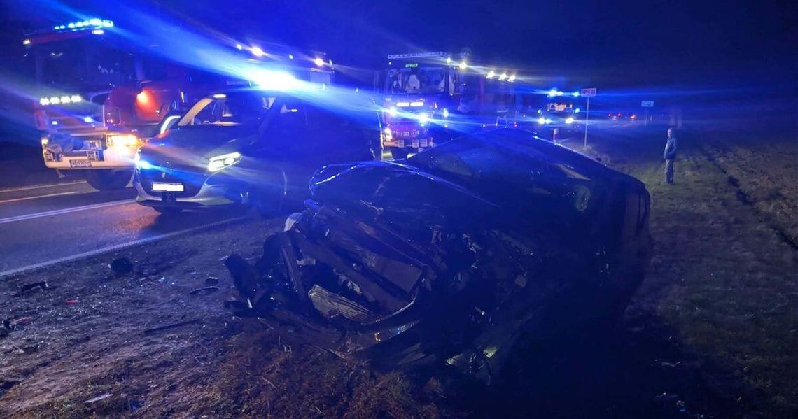 Wypadek w Wilczkowie. Jedna osoba ciężko ranna