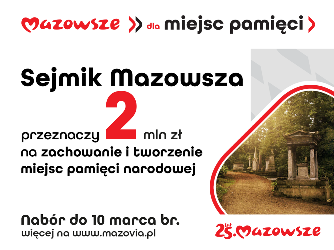 Wystartował nowy program wsparcia „Mazowsze dla miejsc pamięci”