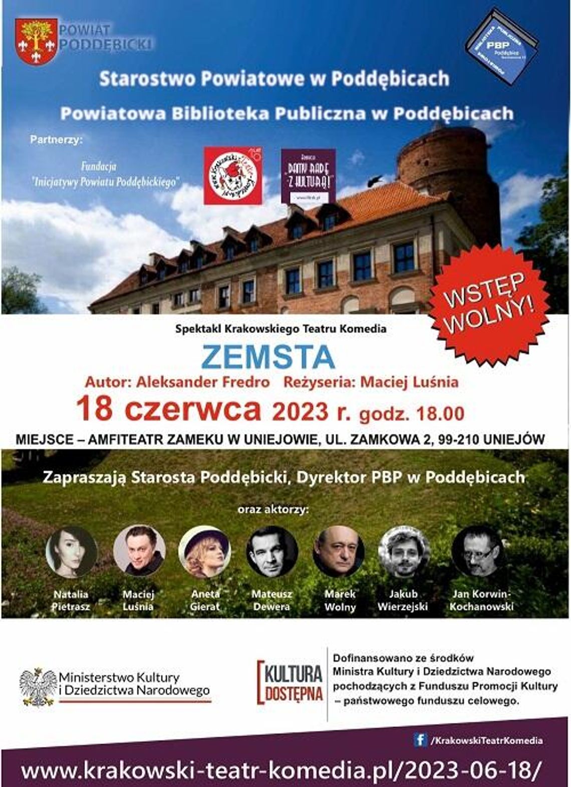 „Zemsta" Aleksandra Fredry w Uniejowie