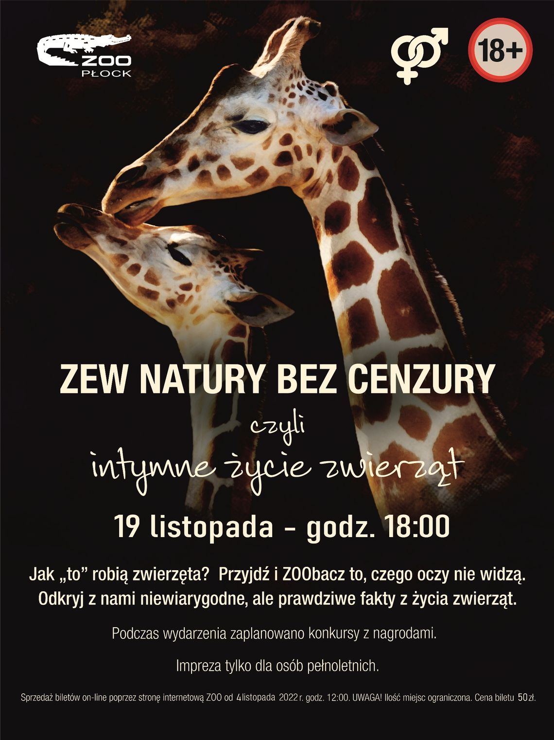 ZEW NATURY BEZ CENZURY w płockim ZOO – Spotkanie tylko dla dorosłych!
